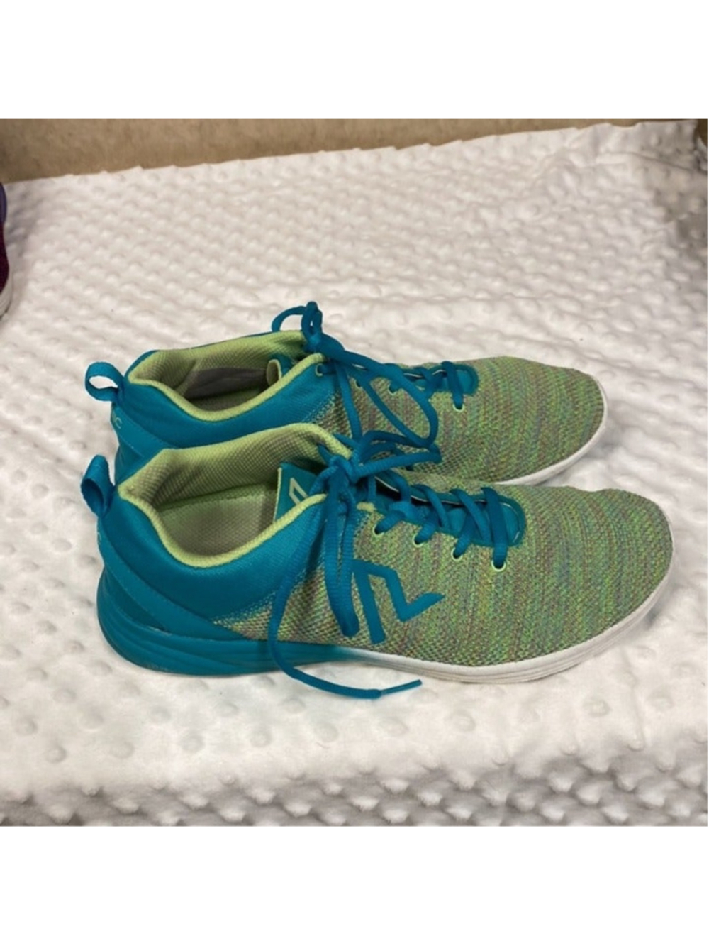 VIONIC AGILE ADLEY TEAL Lime LADIES LACE UP SNEAKERS